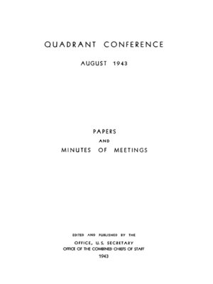 cover image of The Quadrant Conference: August 1943